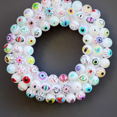 Spooky Eyeball Wreath | Small and Friendly | Craft Collector