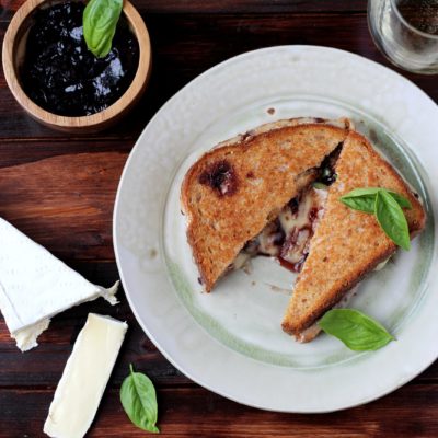 Baked Brie Grilled Cheese with Boysenberry Jam | Wooden Skillet | Craft Collector