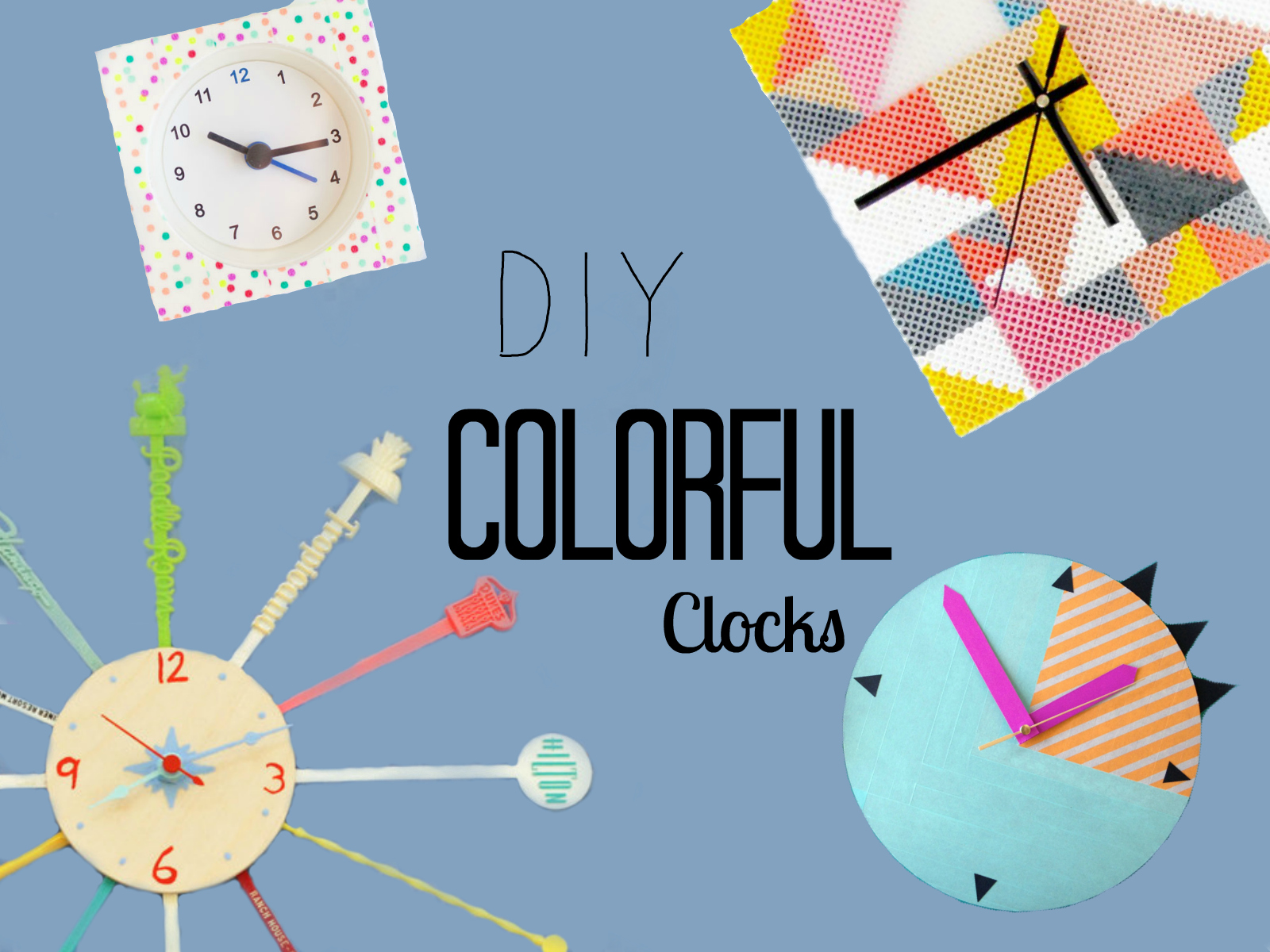 Colorful Clock Ideas - Craft Collector