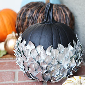 Silver Leaf Pumpkin | A Home for Design | Craft Collector