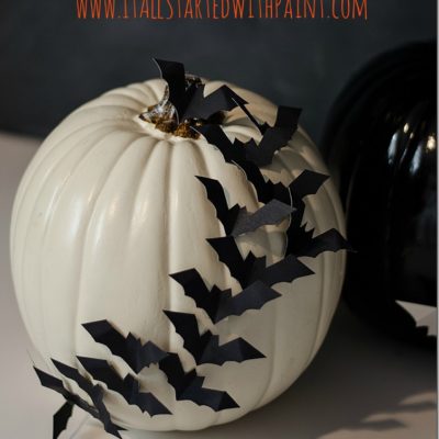 Bat Pumpkin | It All Started With Some Paint | Craft Collector