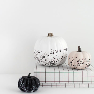 Splatter Paint Pumpkins | Homey Oh My | Craft Collector