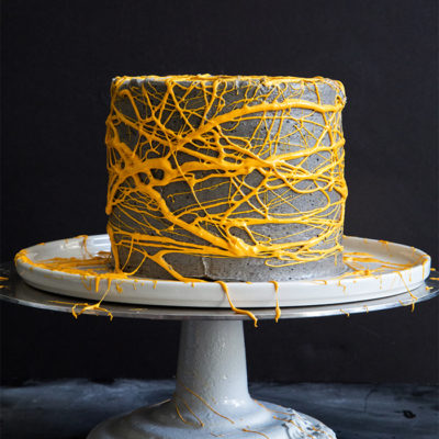Black Seasame Cake with Marshmallow Web | Little Epicurean | Craft Collector