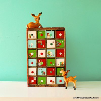 Vintage Soda Crate Advent Calendar | My So Called Crafty Life | Craft Collector