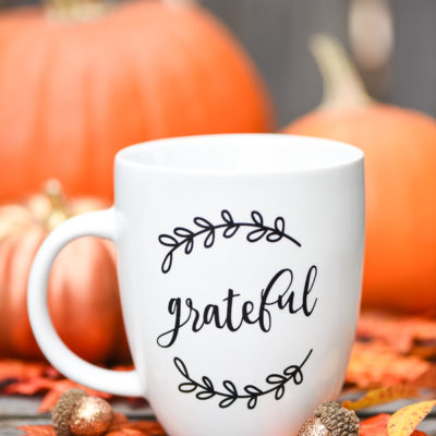 Grateful Coffee Mugs | A Pumpkin and a Princess | Craft Collector