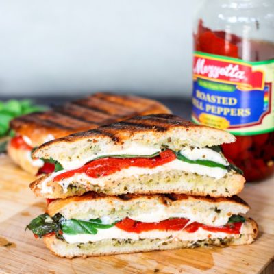 Roasted Red Pepper and Basil Grilled Cheese | Domestic Superhero | Craft Collector