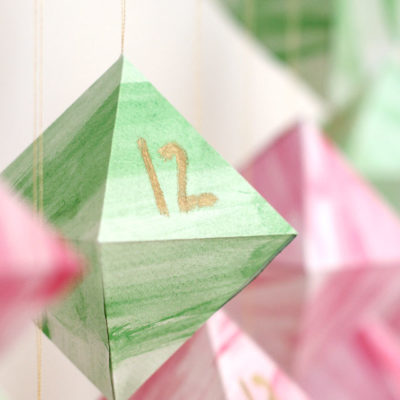 Geometric Watercolor Advent Calendar | We Can Make Anything | Craft Collector
