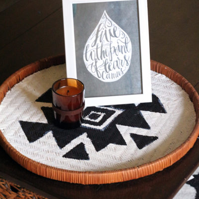Wicker Tray | Makeover Lemon Jitters | Craft Collector