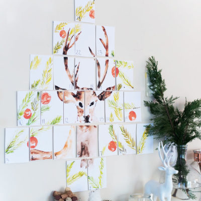 Deer Advent Calendar Wall Art | Place of my Taste | Craft Collector