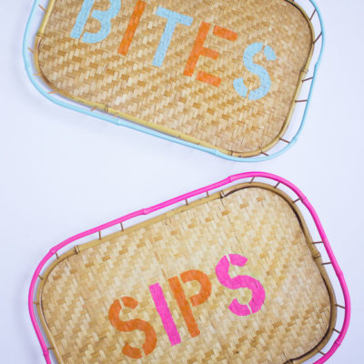 Stenciled Trays | Design Improvised | Craft Collector
