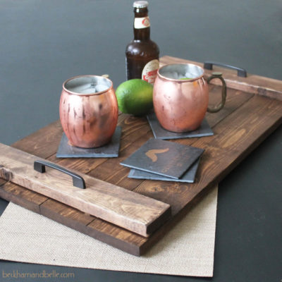 Stained Wooden Tray | Beckham and Belle | Craft Collector
