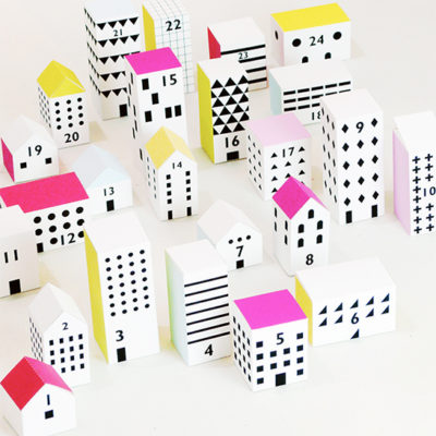 Printable Paper City Advent Calendar | Mr. Printable | Craft Collector