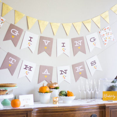 Giving Thanks Banner | Design Improvised | Craft Collector