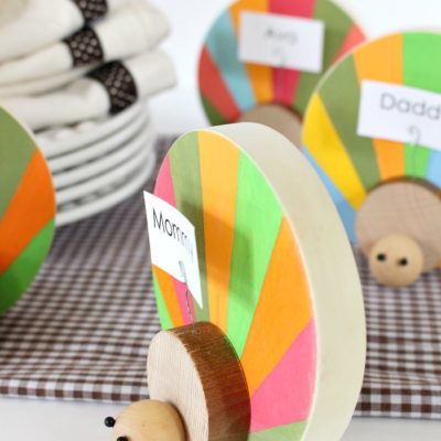 Colorful Turkey Name Plates | Lolly Jane | Craft Collector
